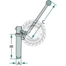 Kupplungsbolzen Griff 350 mm