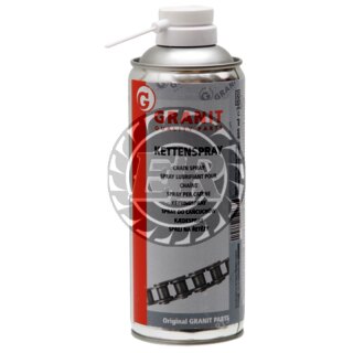 Kettenspray 400 ml Extrem haftaktives und schleuderfestes Kettenspray mit ausgezeichneter Kriechfähigkeit.
