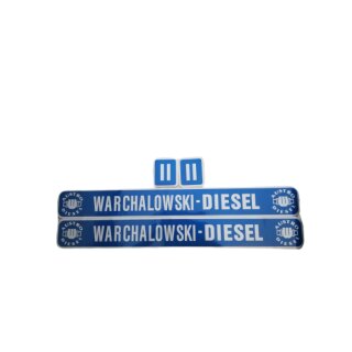 Aufklebersatz für Warchalowski blau WT 30