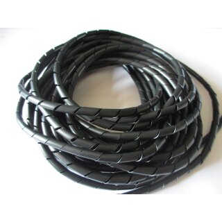 Spiralband 10 m, Ø 7-40 mm, schwarz