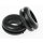 Kabeltülle PVC rund schwarz bis 9,5 mm, Durchf. Ringe gepresst (1Packung=100Stk)