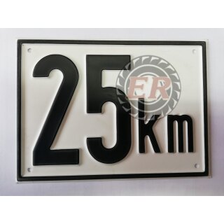 Tafel Höchstgeschwindigkeit 25 km/h Metal