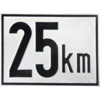 Tafel Höchstgeschwindigkeit 25 km/h Metall