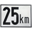 Tafel Höchstgeschwindigkeit 25 km/h Metall
