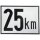Tafel Höchstgeschwindigkeit 25 km/h Metall