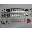 Aufklebersatz Hofherr Schrantz / Porsche Gelb