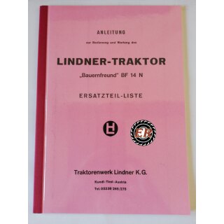 Ersatzteilliste Lindner BF 14 N