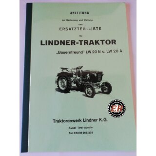 Ersatzteilliste Lindner Bauernfreund LW20N u. LW20A