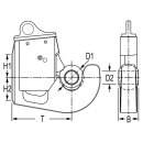 Unterlenkerschnellkuppler / Fanghaken Kat I .  2 Stück