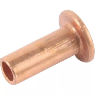 Halbhohlnieten 3 x 8 mm, 100 Stück