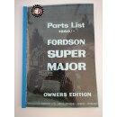 Teileverzeichnis / Parts List Fordson Super Major