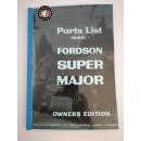 Teileverzeichnis / Parts List Fordson Super Major,Bj. 1960/-