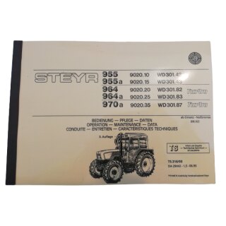 Betriebsanleitung Steyr 955,955a,964,964a,970a, CASE IH C55/C64/C70 MWM-Motor