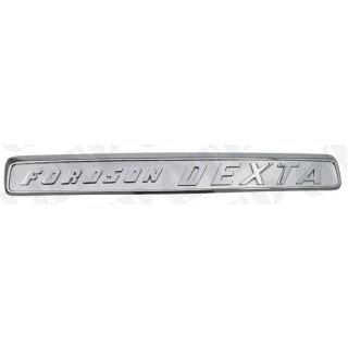 Emblem seitlich "Fordson Dexta" Chrome L: 355mm, 14 Zoll