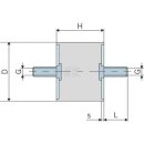 Gummipuffer / Vibrationsdämpfer Typ A