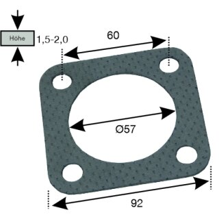 Auspuffdichung passend für Serie 80 - 8055,8065,8075,8060,8070,8080,8090.