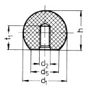 Schalthebelknopf / knauf  M10xØ32mm