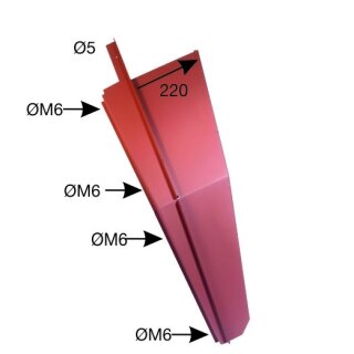 Kotflügel vorne links, breite Ausführung 220 mm, passend für Steyr 8065/8075/8085/8095.