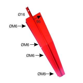 Kotflügel vorne links,schmale Ausführung 95mm passend für Steyr 8045/8055/8065/8075/8085/8095.