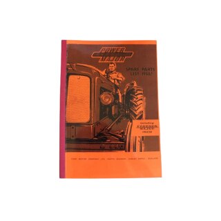 Teileverzeichnis / Parts List Fordson Super Major,Bj.1952/58