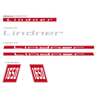 Aufkleberset passend für Lindner 1650