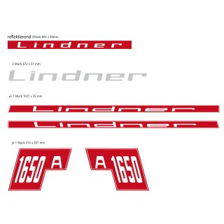 Aufkleberset passend für Lindner 1650A