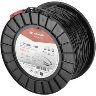 Trimmerschnur Ø2,7x173m, Ovaldrehung, schwarz,